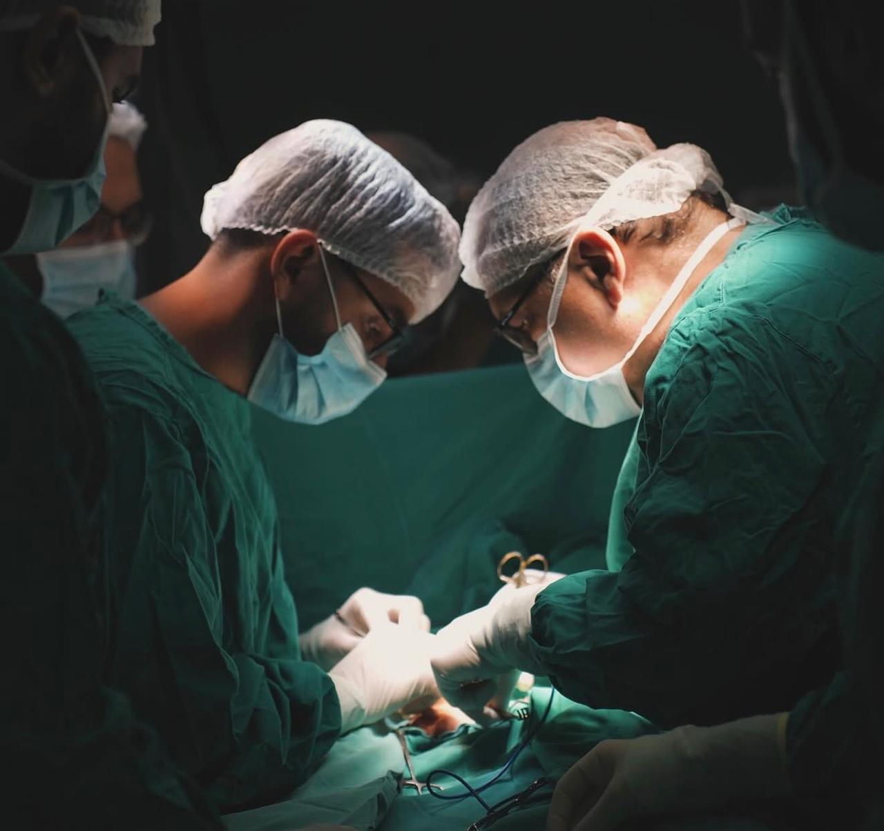 Surgical team in the operating room